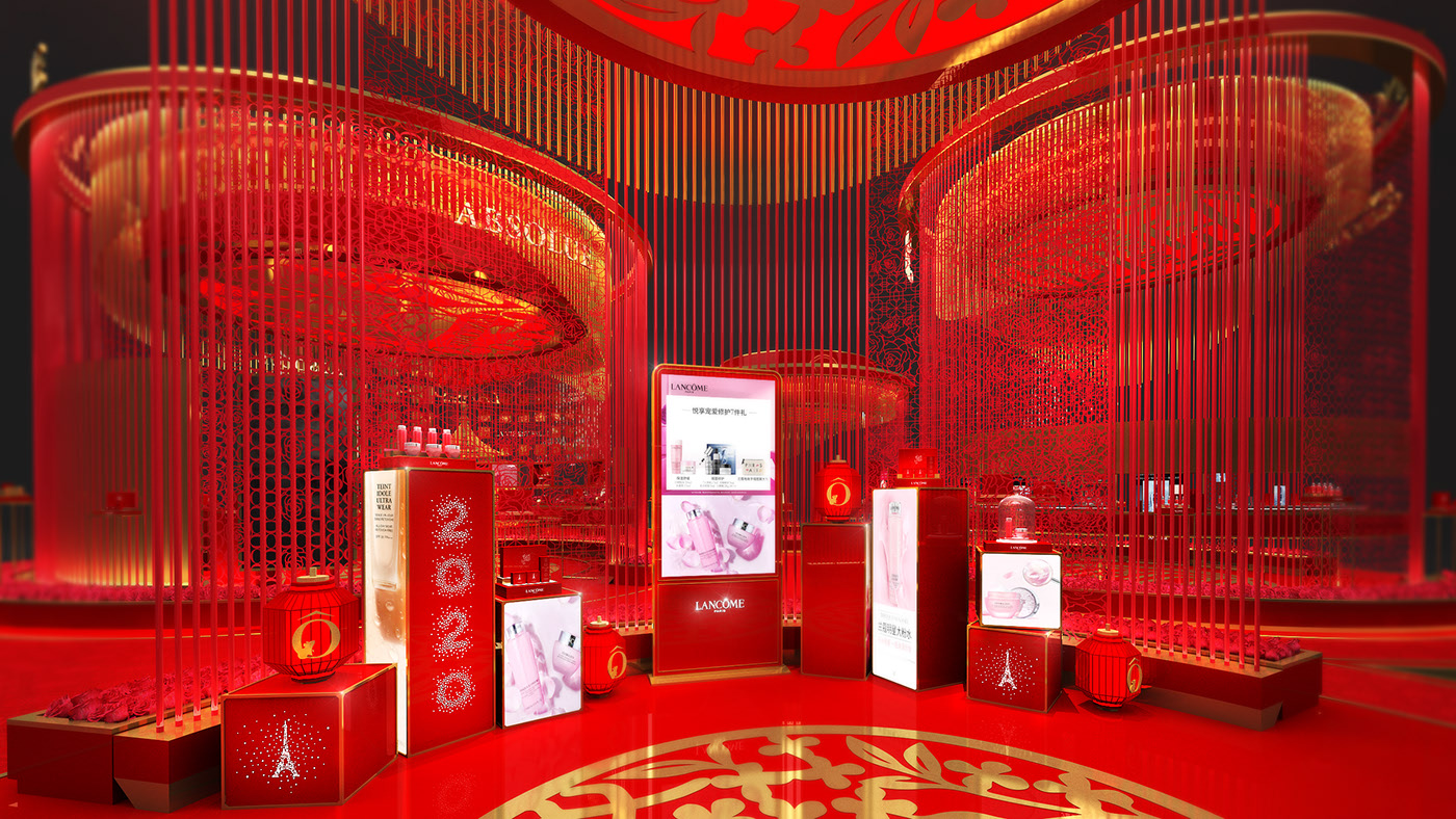 國風來襲，LANCOME 蘭蔻2020新春廟會裝置展覽設計開啟潮流