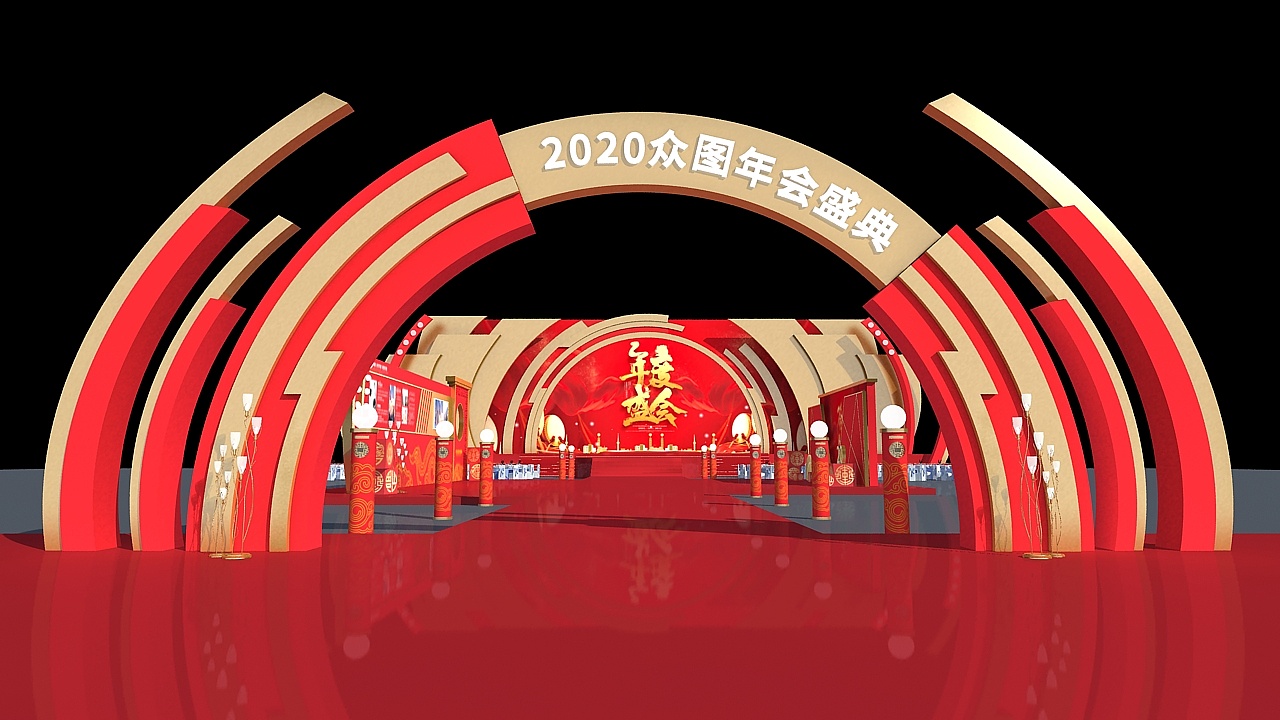 新年好新年好！中國紅的年會策劃也是超吸睛的！