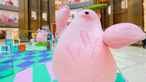 「靈感回歸，從心出發(fā)」主題藝術(shù)活動策劃裝置桃樂熊喜迎復(fù)工