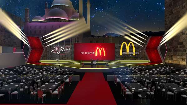 麥當勞的25周年慶典演出活動真的是耗巨資打造出來的，身份的象征傳遞得很到位
