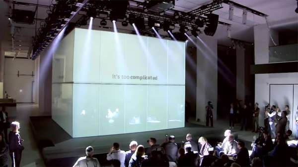 汽車發(fā)布會活動誰家花樣新，大眾的這個多媒體立方體創(chuàng)意策劃絕了