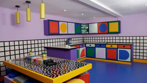 樂高集裝箱快閃店活動(dòng)2020年新品造勢(shì)，2米多長(zhǎng)的滑梯強(qiáng)力吸粉