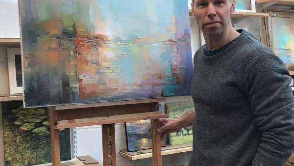 打了馬賽克的風(fēng)景畫展覽活動別有一番風(fēng)味，感慨藝術(shù)的偉大