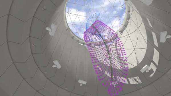 臺北捷運站打造的這個藝術展覽活動裝置已開始翩翩起舞