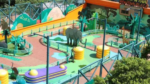 叢林主題美陳展覽活動(dòng)還原了游戲中的經(jīng)典元素，太好玩了