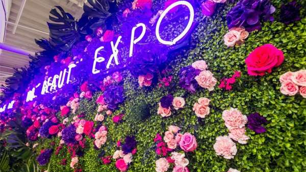 美容博覽會(huì)活動(dòng)策劃的花墻裝置忒美了，網(wǎng)紅打卡非它莫屬