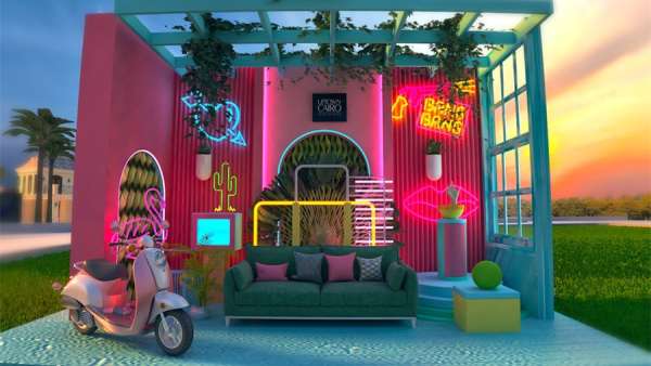 地產(chǎn)公司線下活動策劃的形象墻和自拍背景墻也可以這么美