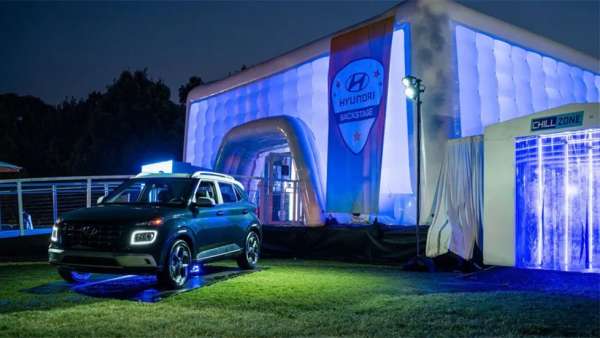 現(xiàn)代汽車音樂節(jié)上的體驗活動策劃的巨大帳篷吸引了超多注意力