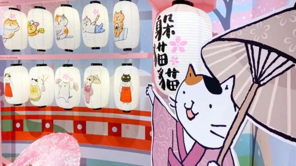 躲貓貓櫻花季快閃店活動策劃太粉萌了，快來與貓咪合拍萌照吧